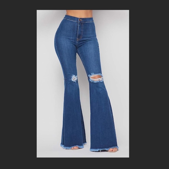 NEW! NWT! Wide Leg Vibrant MIU Jeans - Picture 2 of 12
